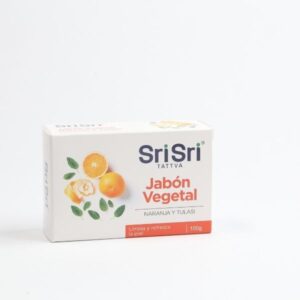 Jabon Ayurvédico Vegetal Naranja y Tulasi- Sri Sri Tattva