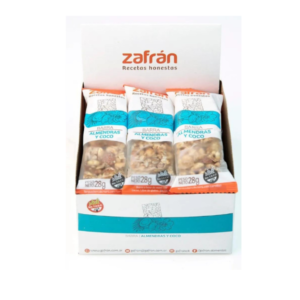 Caja x 12 Barritas De Almendras Y Coco- ZAFRÁN