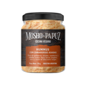 HUMMUS con ZANAHORIAS ASADAS 170gr- Mosho and Papuz