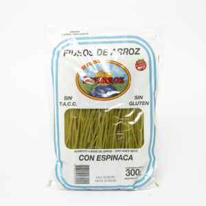 Fideos de Arroz con Espinaca 300gr- Soyarroz