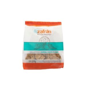 Galletitas de Avena, coco y lino 100% Integrales - ZAFRÁN