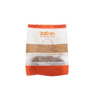 Galletitas de Cacao, maní y café 100% Integrales - ZAFRÁN
