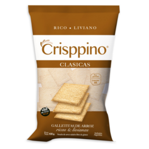 Galleta Cracker de Arroz Clásica - Crisppino