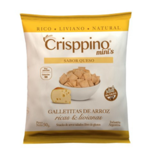 Galleta Cracker de Arroz sabor Queso - Crisppino