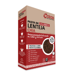 FIDEOS de legumbres LENTEJAS Y CHIA - Cornetti- Wakas