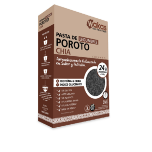 FIDEOS de legumbres POROTOS Y CHIA - Cornetti- Wakas
