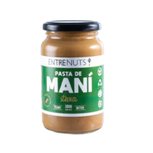 Pasta de Mani Endulzado con Stevia - EntreNuts (400gr)